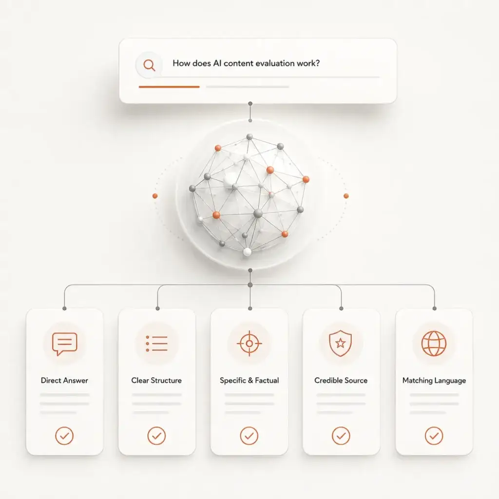 how does AI rank content